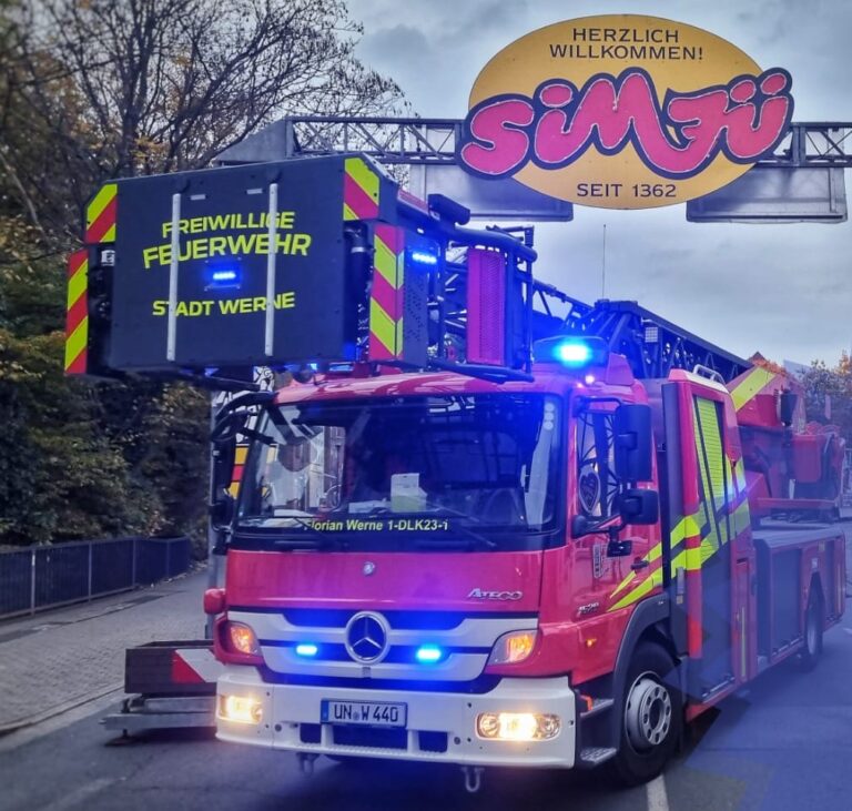 Die Feuerwehr Werne stellt sich auf Sim-Jü 2026 ein. Fotos: FFW